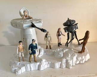 Vintage Star Wars 1980 Hoth Turret and Probot Playset