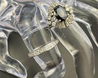 Two sterling silver rings