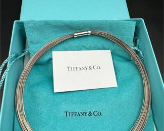 Tiffany & Co Wire Choker Collar Silver Germany 16"