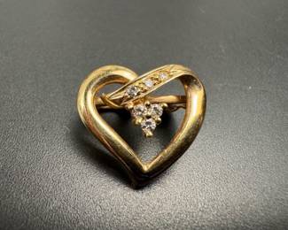 14k gold diamonds enhancer 3.31grams