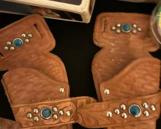 Leather toy holsters