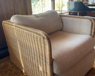 Vintage Rattan Armchair
