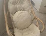 Vintage Rattan Swivel Chair