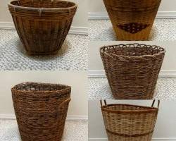 Five Round Wicker Baskets