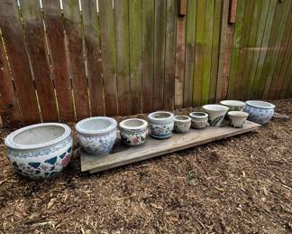 Outdoor Various Patterned Pots