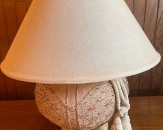 Boho Wicker Style Lamp