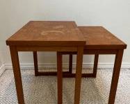 Two Wood Nesting Tables