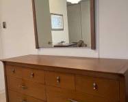 Vintage Mid-Century Modern Drexel 8-Drawer Dresser & Mirror