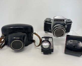 Vintage Exakta Varex IIb Camera, Case & Yashica Tele Converter