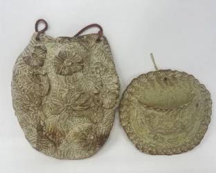 Two Clay Wall Hanging Pieces
