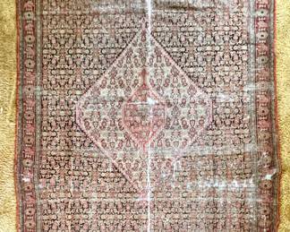 Antique Woven Wool Rug 