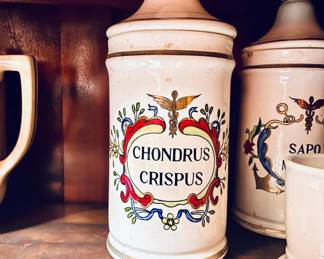 Antique Ceramic Apothecary Jar