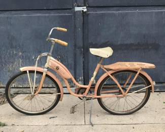 Children’s vintage 1949’s bicycle. A real head turner! From Germany (have been told it was from Berlin) Sticker looks like a scull. 