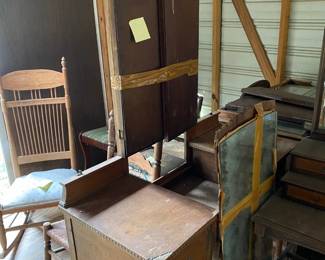 Antique Furniture, Rockers, and Chairs