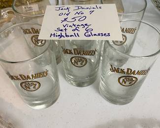 Vintage Jack Daniels Highball Glasses