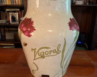 Very Rare Antique 16” Apothecary Vigoral Dispenser Urn Drugstore circa 1910
