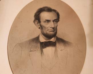 ABRAHAM LINCOLN | An engraved portrait of Abraham Lincoln