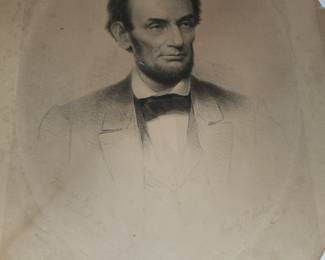 ABRAHAM LINCOLN | An engraved portrait of Abraham Lincoln