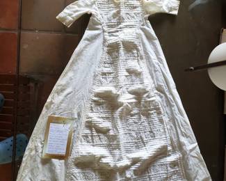 Baby blessing gown worn by every generation from the American Revoltion