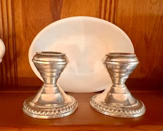 Sterling candle sticks