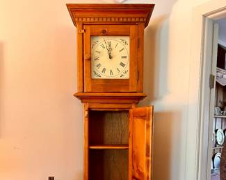 Faux Grandfather clock w/storage 