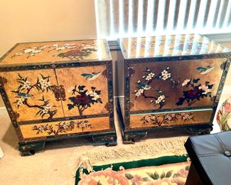 One Chest $250 perfect condition. Other Matching Chest $150. Some scratches and one hinge is broken 