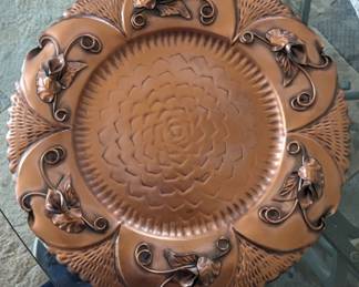 Large copper platter Georgian