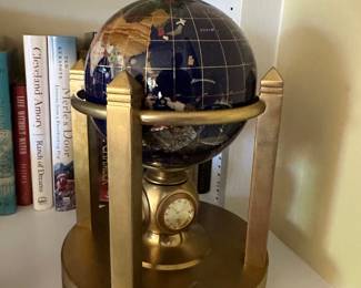 Lapis globe and clocks