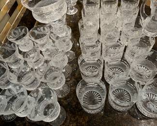 Edinburgh Crystal thistle glasses