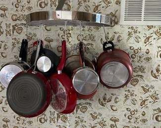 Just some of the pots and pans from the kitchen