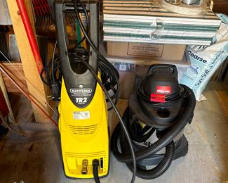 Sistema power washer and a shop vac