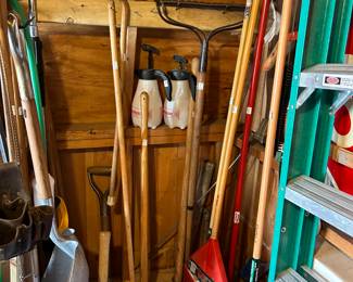 lots of lawn/garden care tools