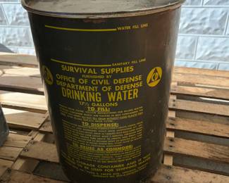 Civil Defense water can