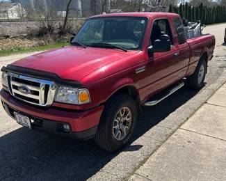 2007 red Ford Ranger 4x4/64,400 miles/great tread on tires w/maintenance records, no accidents!