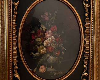 Framed art signed by artists