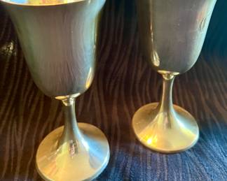 Sterling silver goblets