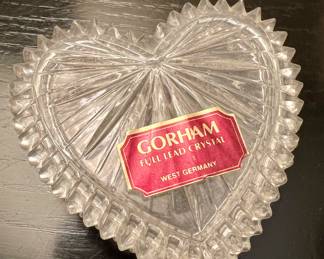 Gorham crystal trinket dish
