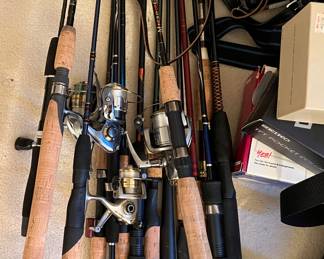 Fishing rods and reels