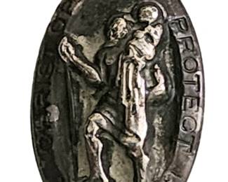 sterling St. Christopher pendant