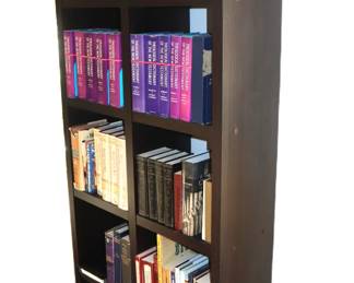 book shelf  & the books on it