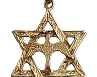 14k Star of David pendant