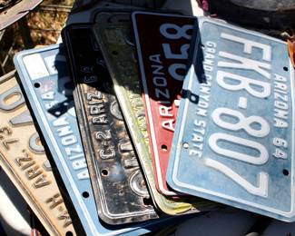 Vintage license plates 