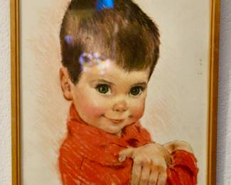 Little boy vintage artwork 