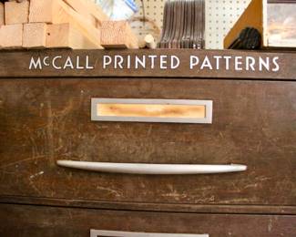 Vintage McCall Printed Patterns 6-tier organizer drawers 