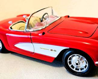 Vintage red sports car collectible toy car