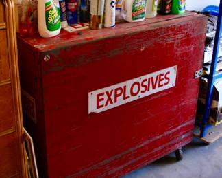 Heavy duty explosives box