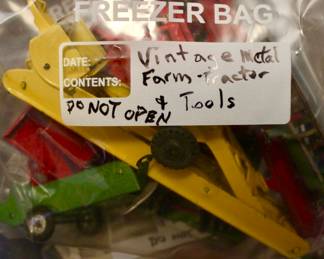 Vintage metal farm toys 