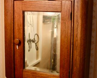 Vintage hanging mirrored cabinet 