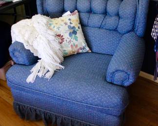 Blue vintage sofa chair 