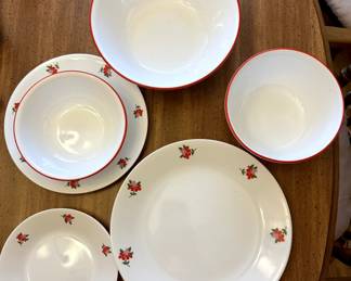 Corelle dishes Red Floral
